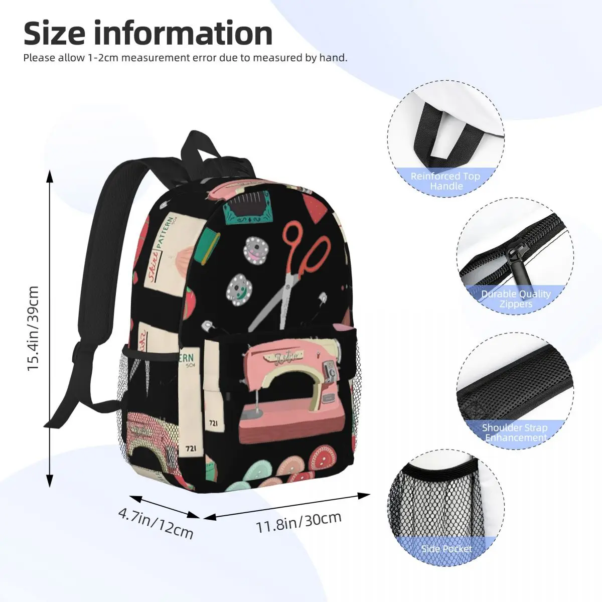 Sewing Tools And Notions Backpacks Boys Girls Bookbag Fashion Students School Bags Laptop Rucksack Shoulder Bag Large Capacity