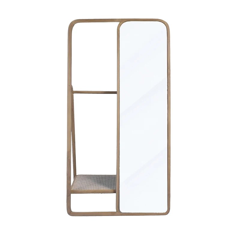 

38 x23 x71.5 Clothes Hanger With Mirror,Large