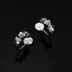 Fashion New Simple Daisy Ear-free Mosquito Coil Ear Clip Female Flower Ear Stud Female Hot Sale