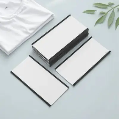 10 مجموعة حامل ملصقات مغناطيسي نوع القناة لرف المستودعات ثلاجة المكتب قابلة لإعادة الاستخدام ورقة إدراج حامل التسمية المعدنية #6