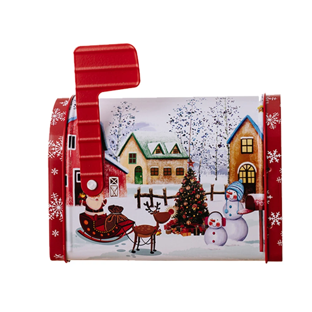 Christmas Celebration 15*10*5cm Christmas Mailbox Charming Snowman Design Cheerful Holiday Touch Holiday Dessert Table