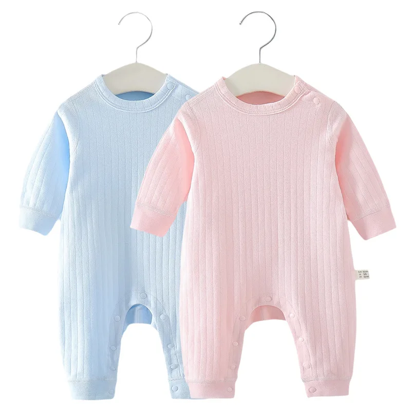 Baby Clothes for Spring and Summer Pure Cotton Romper Pajamas, Close Fitting Underwear, Autumn and Winter Clothes Jumpsuit