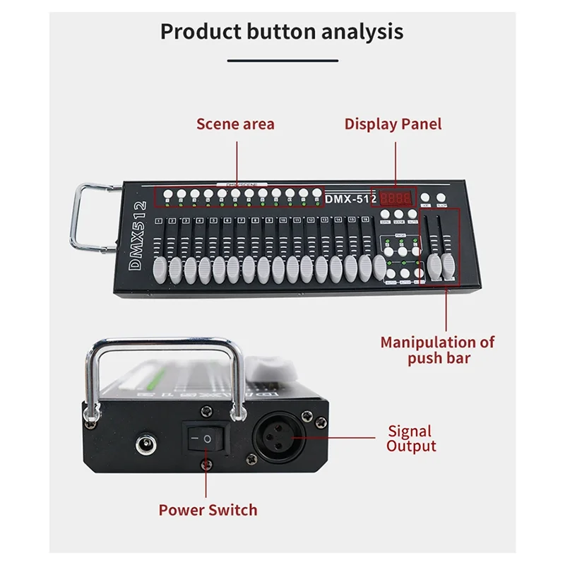 

DMX 512 -16 Luci Da Palcoscenico Per Controller For DMX Light DJ Party Light Wash Lighting-New