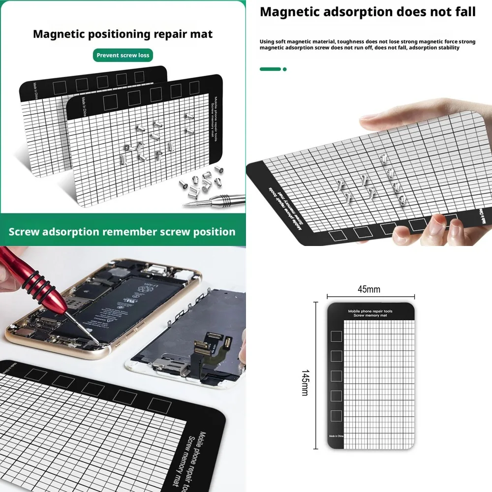 1/2/3PCS Magnetic Screw Mat Memory Chart Work Pad Working Memory Pad For Little Small Screws Holds Mobile Phone Repair Tool