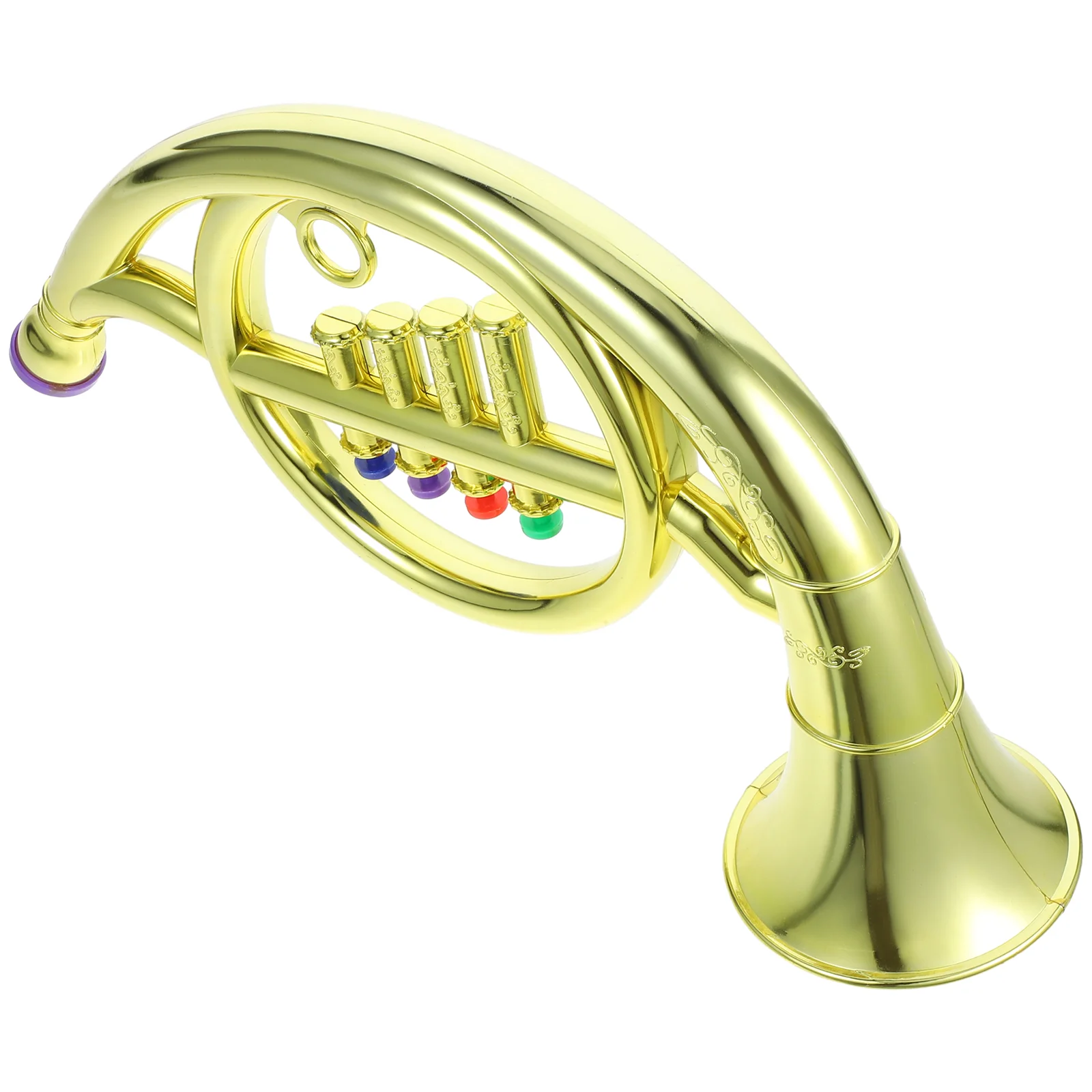 Musikinstrumente Kinderspielzeug Sicheres Horn Schönes Kindersaxophon Kleines goldenes Kunststoffzubehör