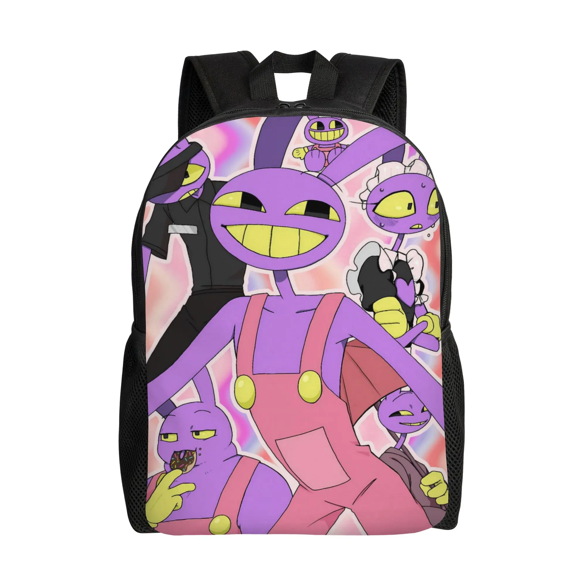 Jax Cartoon Digitals Circus Thermal Backpack  Women Men Polyester College Backpacks Lightweight Stylish School Bags Rucksack