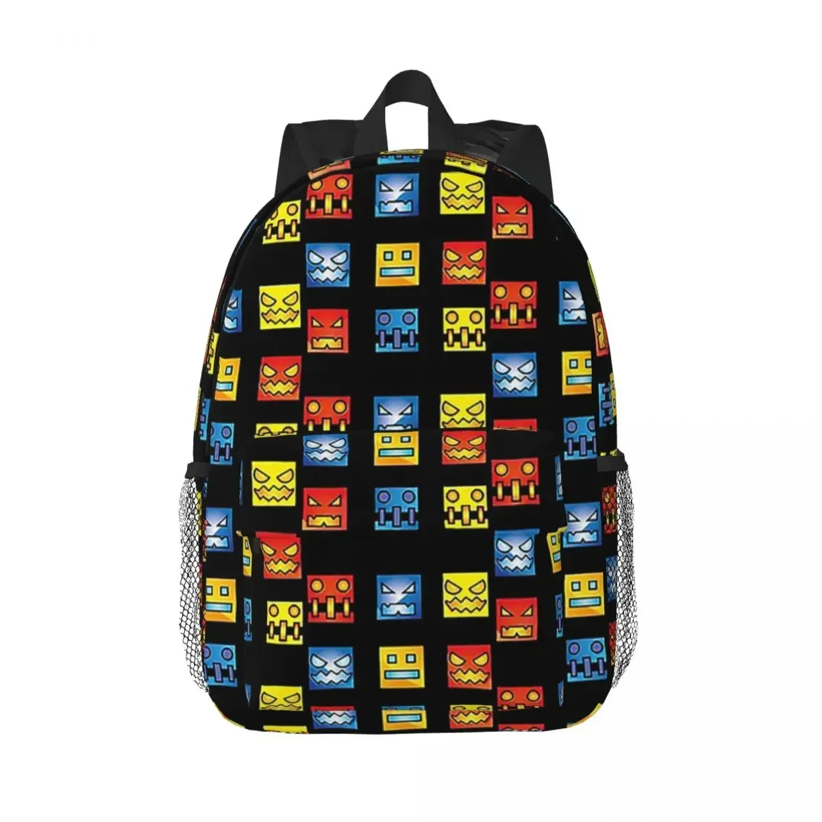 

Video Game Geometry Dash Backpacks Boys Girls Bookbag Fashion Children School Bags Travel Rucksack Shoulder Bag Large Capacity