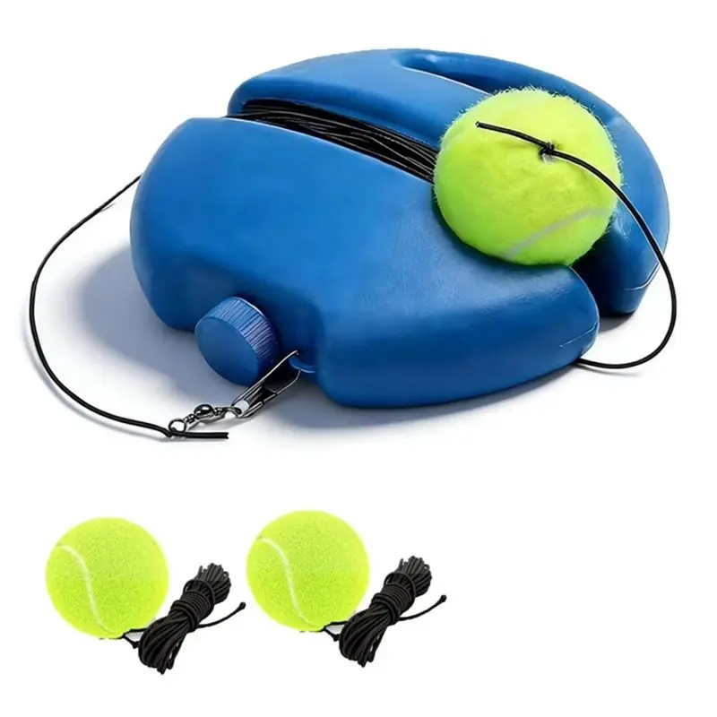 

【TRAVEL ESSENTIAL】Tennis Ball Training Baseboard With Rebound Ball Tennis Trainer For Solo Practice Equipment Set