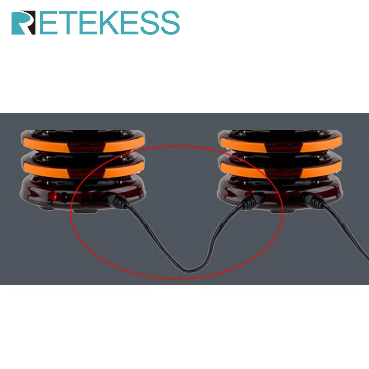 نظام اتصال لاسلكي لأجهزة الاستدعاء بالمطاعم ، كابل توصيل لسيارة Retekess TD156 ، طابور بار شاحنة طعام عيادة ، 1