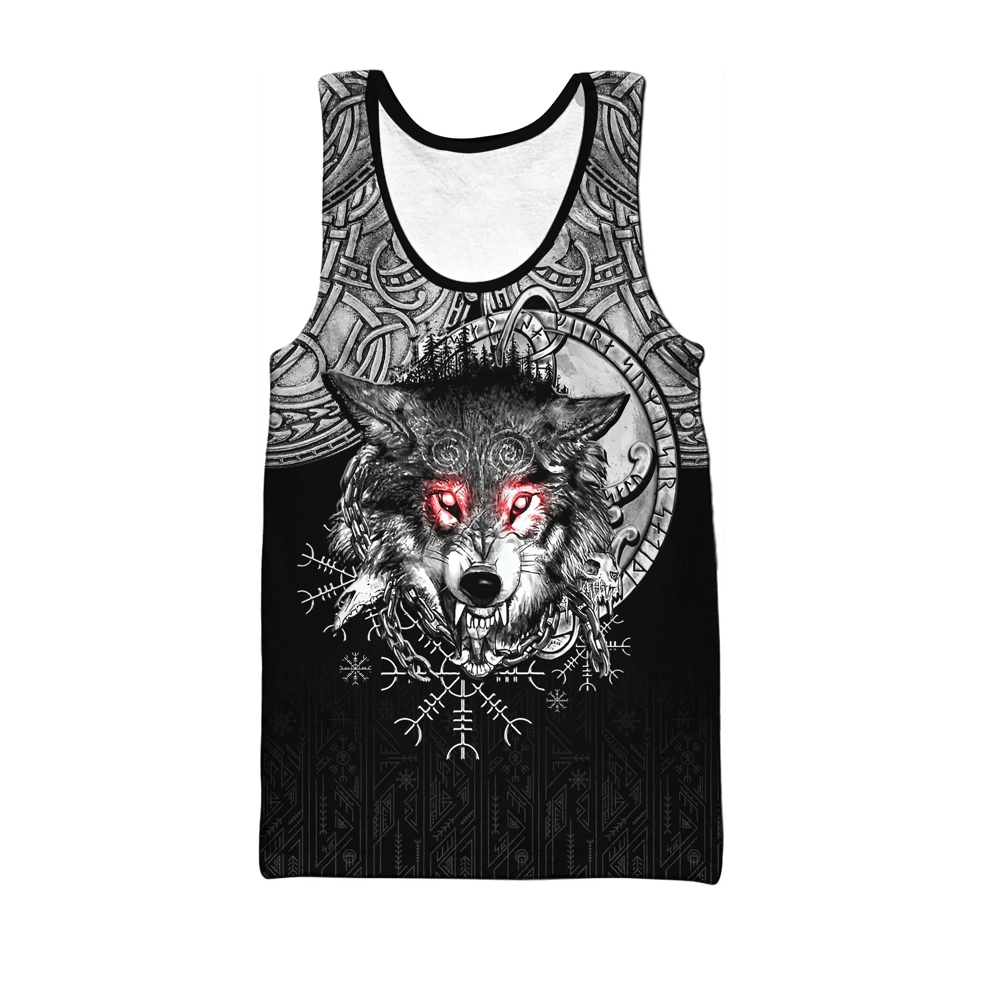 

Summer Hot Huginn Raven Tattoo Tank Tops 3D Print Men/Women Sleeveless Top Oversized Men's Vests Unisex Streetwear Cool Clothing