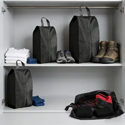 3PCS Shoe Storage Bags Dust-proof Shoe Cover Travel Portable Bag Household Moisture-proof and Mildew-proof Shoe Storage Bag