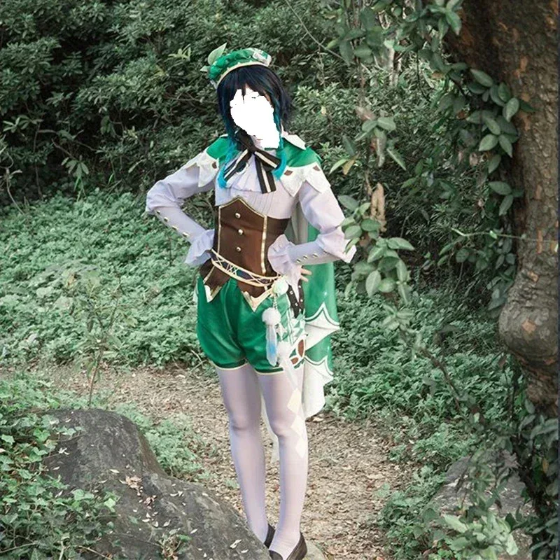 Twenty Cosplay Genshin Impact Costume Cosplay Wig Uniform Twenty Chinese Style Halloween Costumes For Women Game Wendi Windy