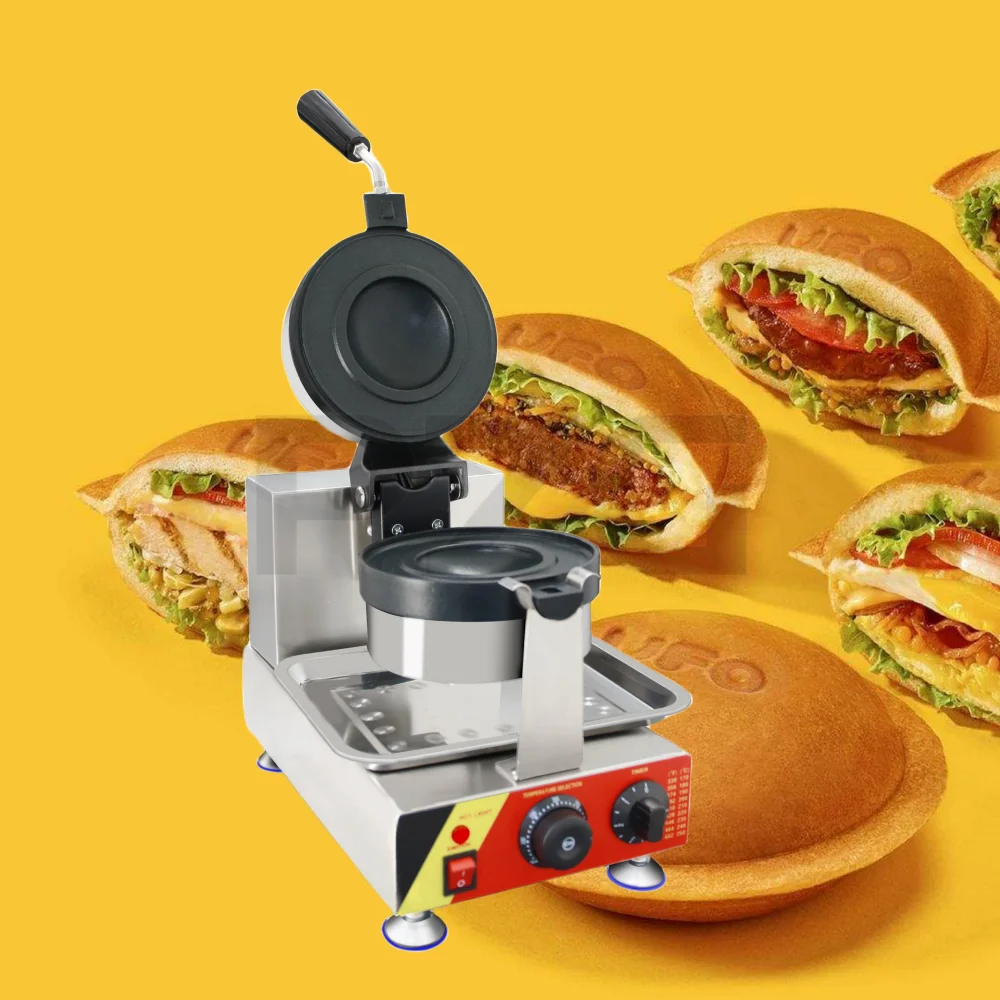 

Commercial Sandwich Maker Smart Temperature Control Waffle Hamburger Machine Ufo Burger Maker Machine