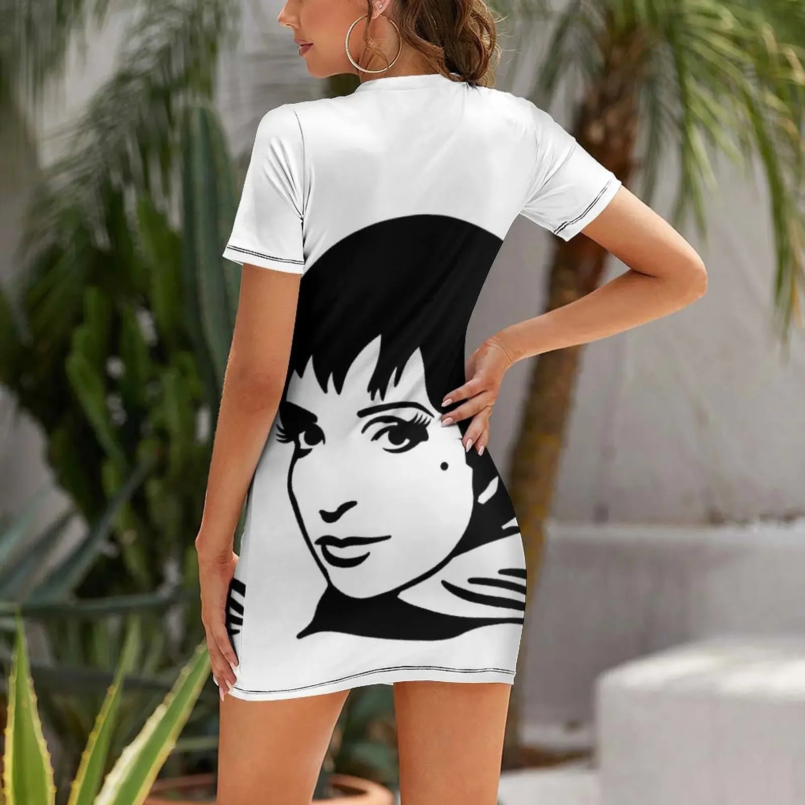 Liza minnelli vestido de manga curta roupas de baile elegante chique vestidos femininos promoção vestido sexy vestidos longos com véu