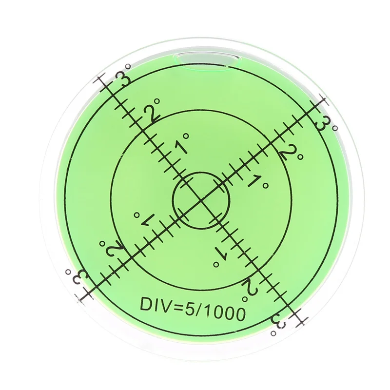 

60mm Large Spirit Bubble Level Degree Mark Surface Circular Measuring Bulls Eyes Dropship