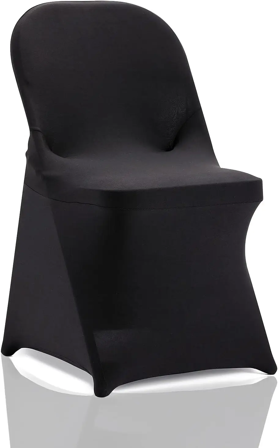 

6 Pcs Bla Stretch Spandex Folding Chair Slipcovers, Dining Room Chair Covers Stretch Chair Slipcovers Protector For Wedding,