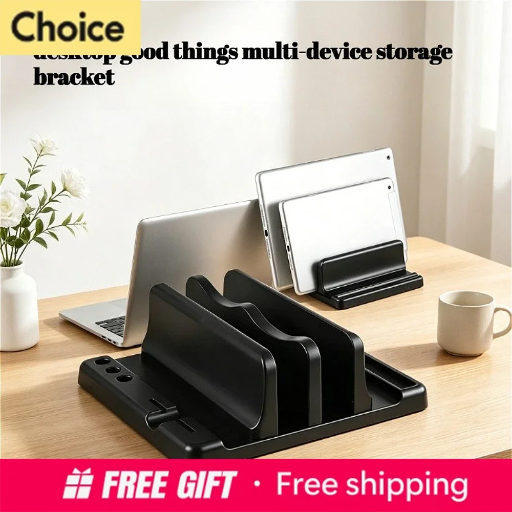

1pcs/2pcs 4 In 1 Office Laptop Stand Vertical Save Desktop Space Easy To Place Computer Accessories Scalable Width Office Desk