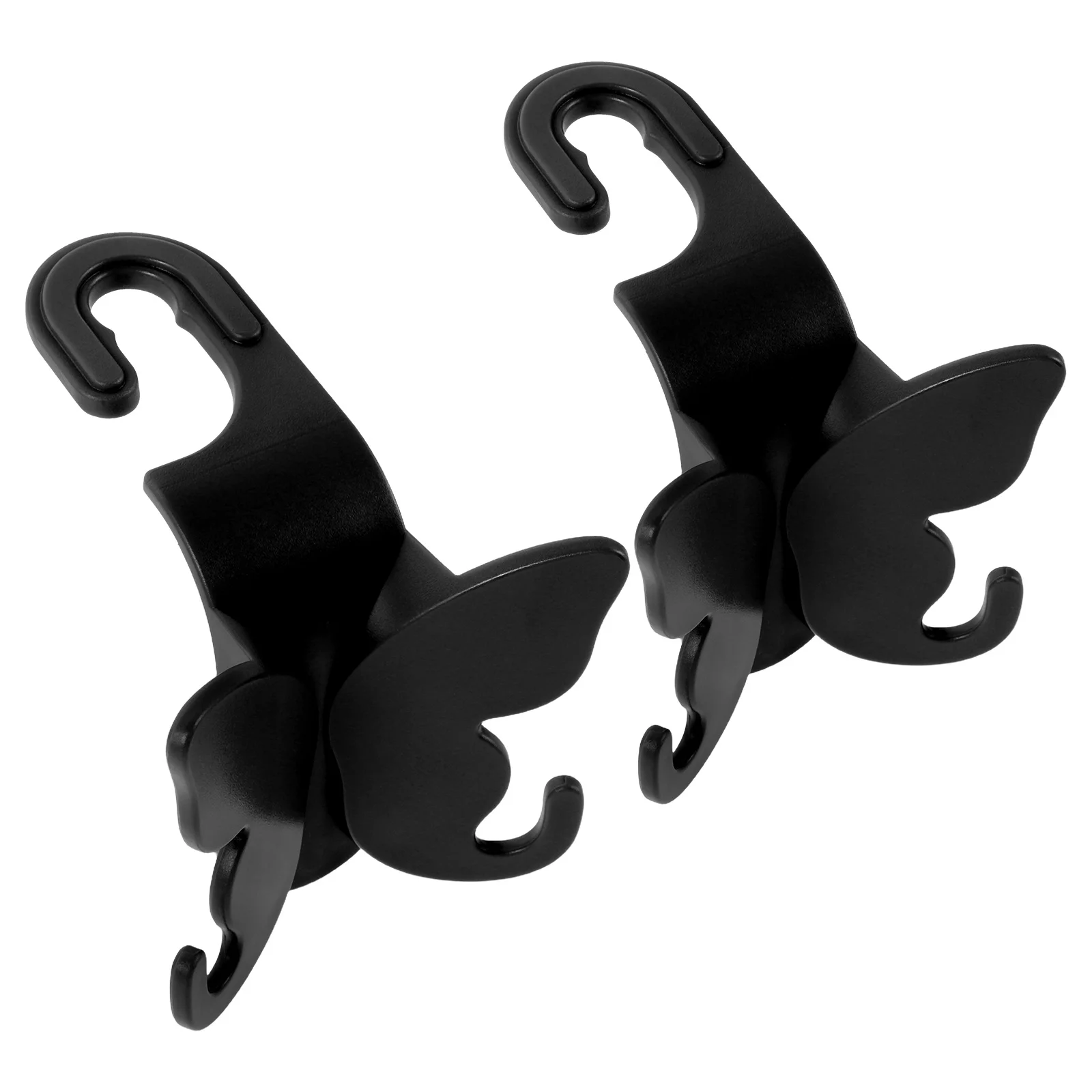 

2Pcs Multifunctional Car Seat Headrest Hooks Strong Load Bearing Easy Install No Tools Needed for Car Backseat