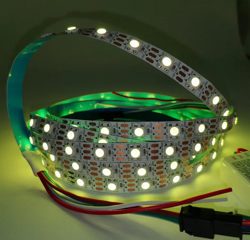 5m WS2812B Smart LED Pixel Strip, Black/White PCB, 30/60/144 LEDs/m WS2813 WS2812 30/60/144 Pixels, IP30/IP65/IP67 DC5V