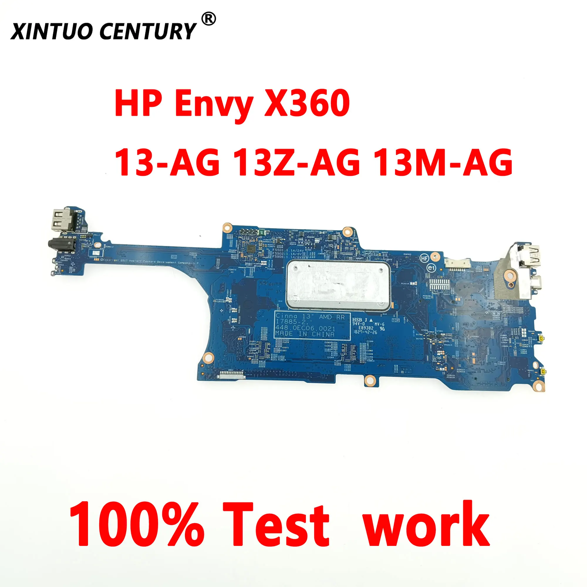 Imagem -02 - Placa-mãe Portátil para hp 178852 Placa-mãe para hp Envy X360 13-ag 13z-ag r3 r5 Cpu r7 8gb de Ram Ddr3 100 Testado