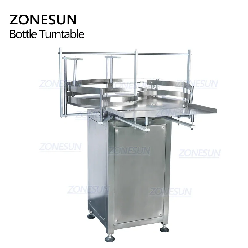 

ZONESUN ZS-LP800Z Automatic Rotary Bottle Unscrambler Sorting Turntable for Plastic Glass Bottles Jars Packaging Line