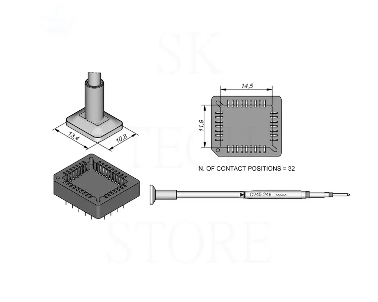 JBC Soldering Iron Tips Specialized Replaceable Adapter For JBC T245-A Handle C245 Series C245-247 C245-248