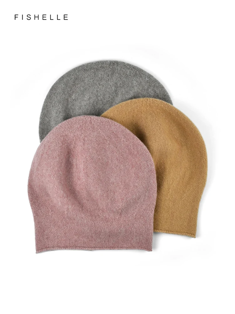 Plain thin wool hat men women warm autumn winter solid color wool cap new beanie adults casual hats christmas gifts