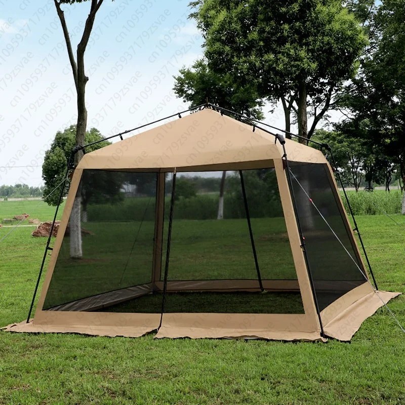Automatic tent silver glue sunscreen camping leisure barbecue shading pergola