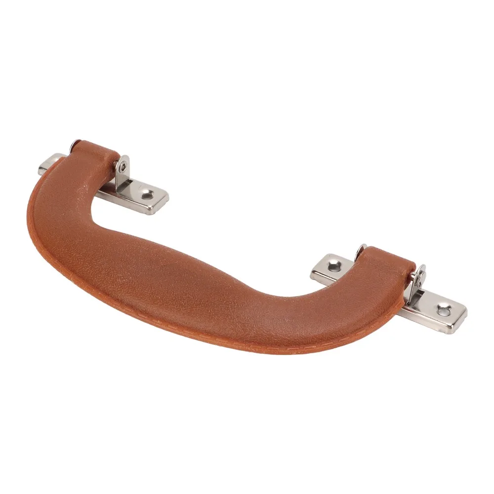 Vintage Suitcase Handle Sturdy Durable Brownish Plastic Luggage Handles Black Imitation Leather Trunk Pull Handle Briefcase