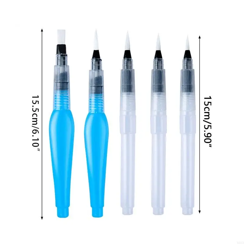 Y08d 3/6pcs водяной щетки ручки заполняемая акварель