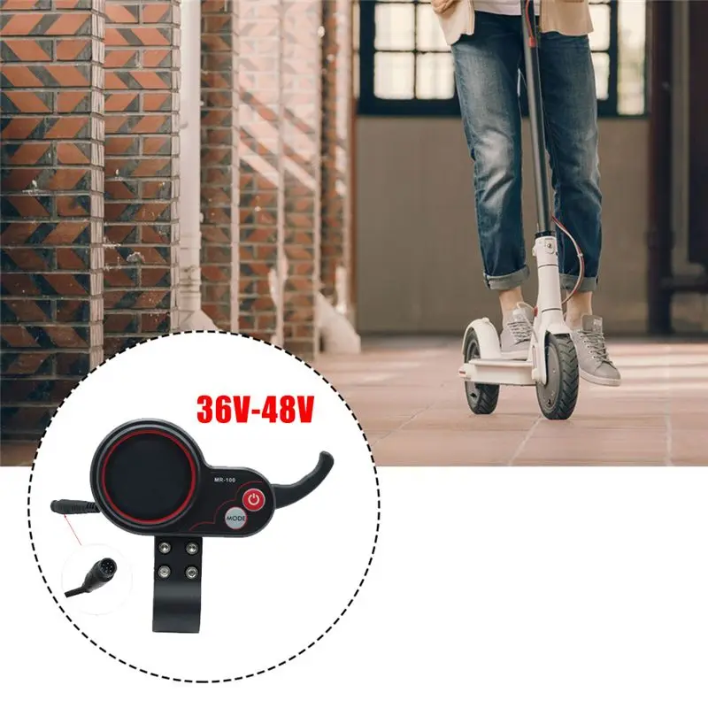 NEW HOT In Stock-MR-100 LCD Display Meter Dashboard 6Pin For KUGOO Electric Scooter Accessories