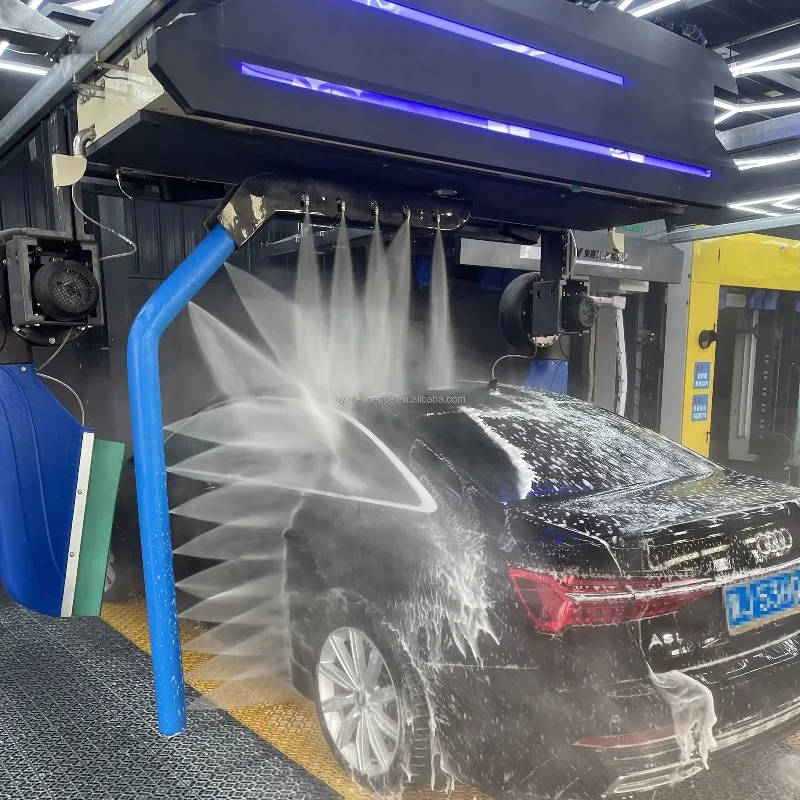 360° Touchless Automatic Car Washer Computer Intelligent Control High Pressure Car Washing Machine With 6 Dryers