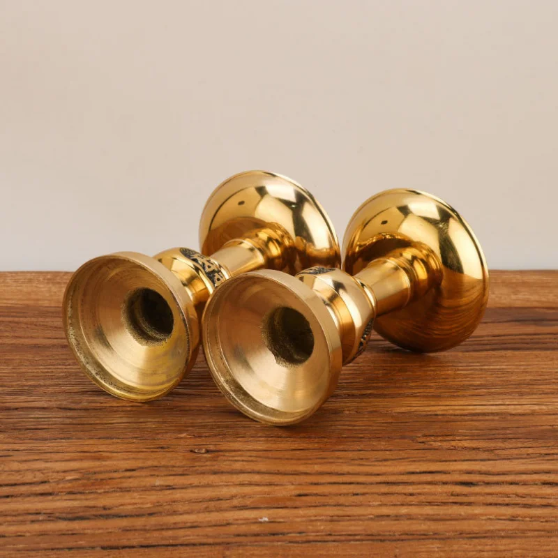 Brass , stands weddings, a pair of candle holders for worship and Buddhist offerings
