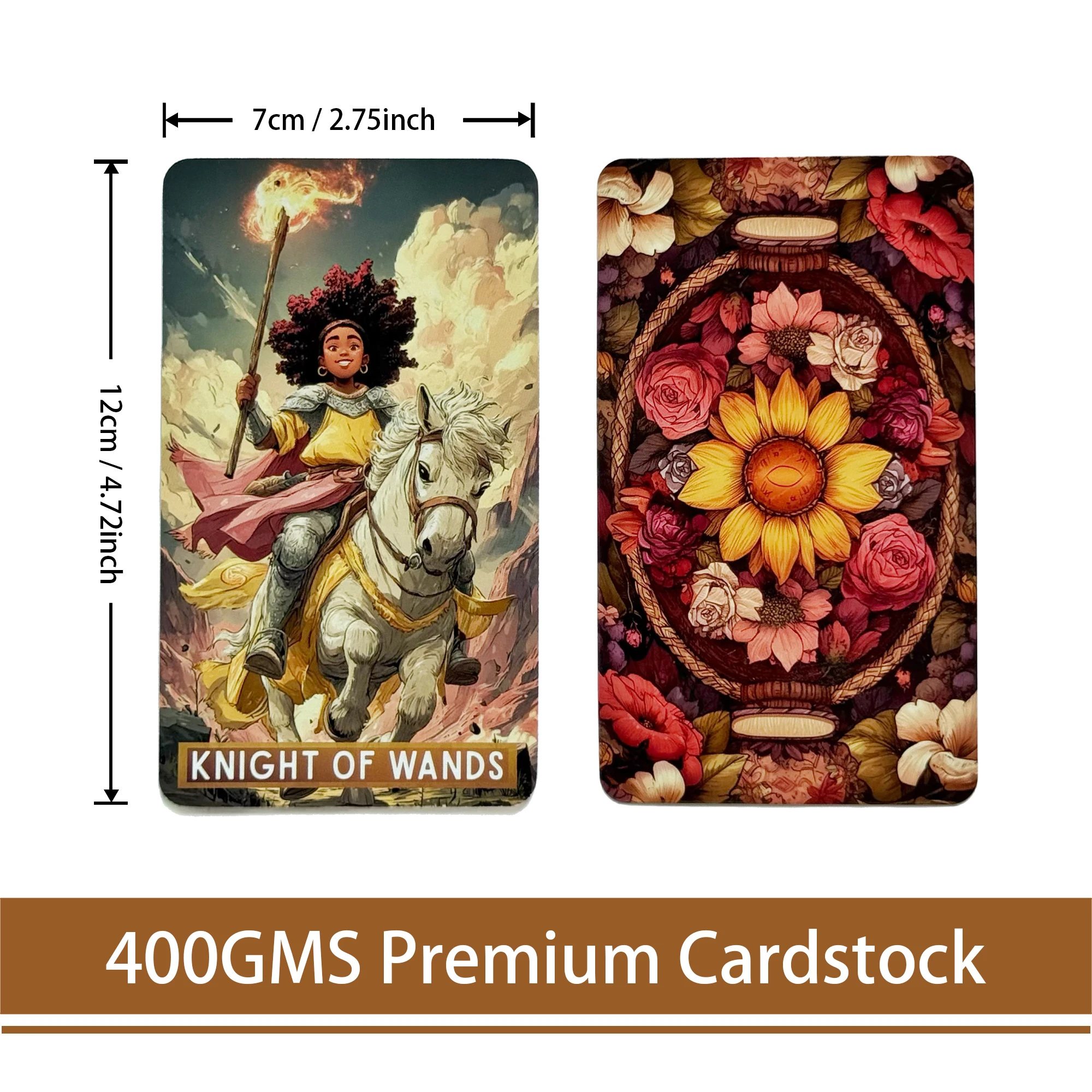 78 Tarot Cards Set, Embrace The Fullness Tarot, Curvy Art Design, with Guidebook, Tarot Cards for Beginners, Card Games, 12*7cm