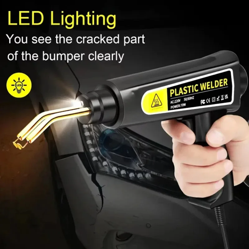 New Heat Gun Plastic Welding Machine Bumper Soldering Iron Staples Bumper Repair Car Tools Kit HOT Stapler Plastic Welder