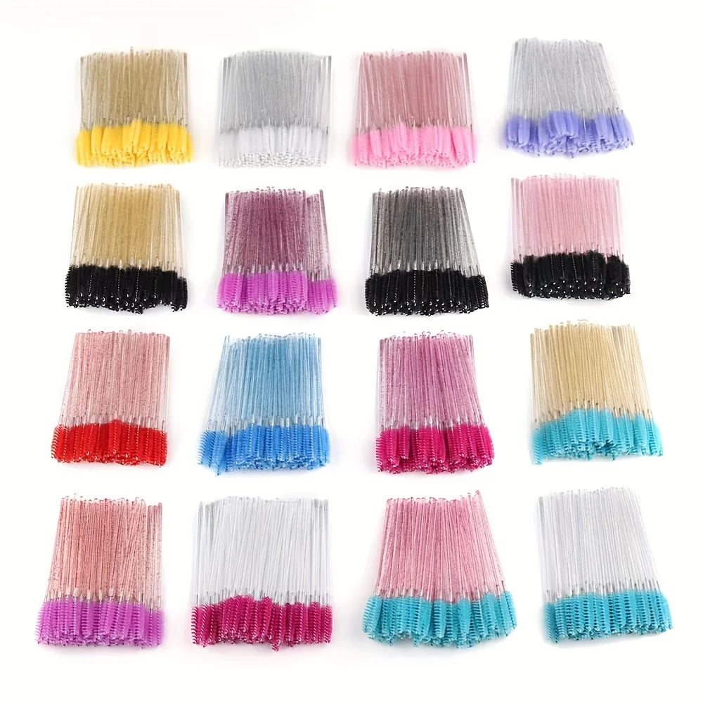 Bacchette per mascara in cristallo da 50 pezzi: eleganti e usa e getta, ideali per extension ciglia e toelettatura delle sopracciglia, strumenti di bellezza igienica per M