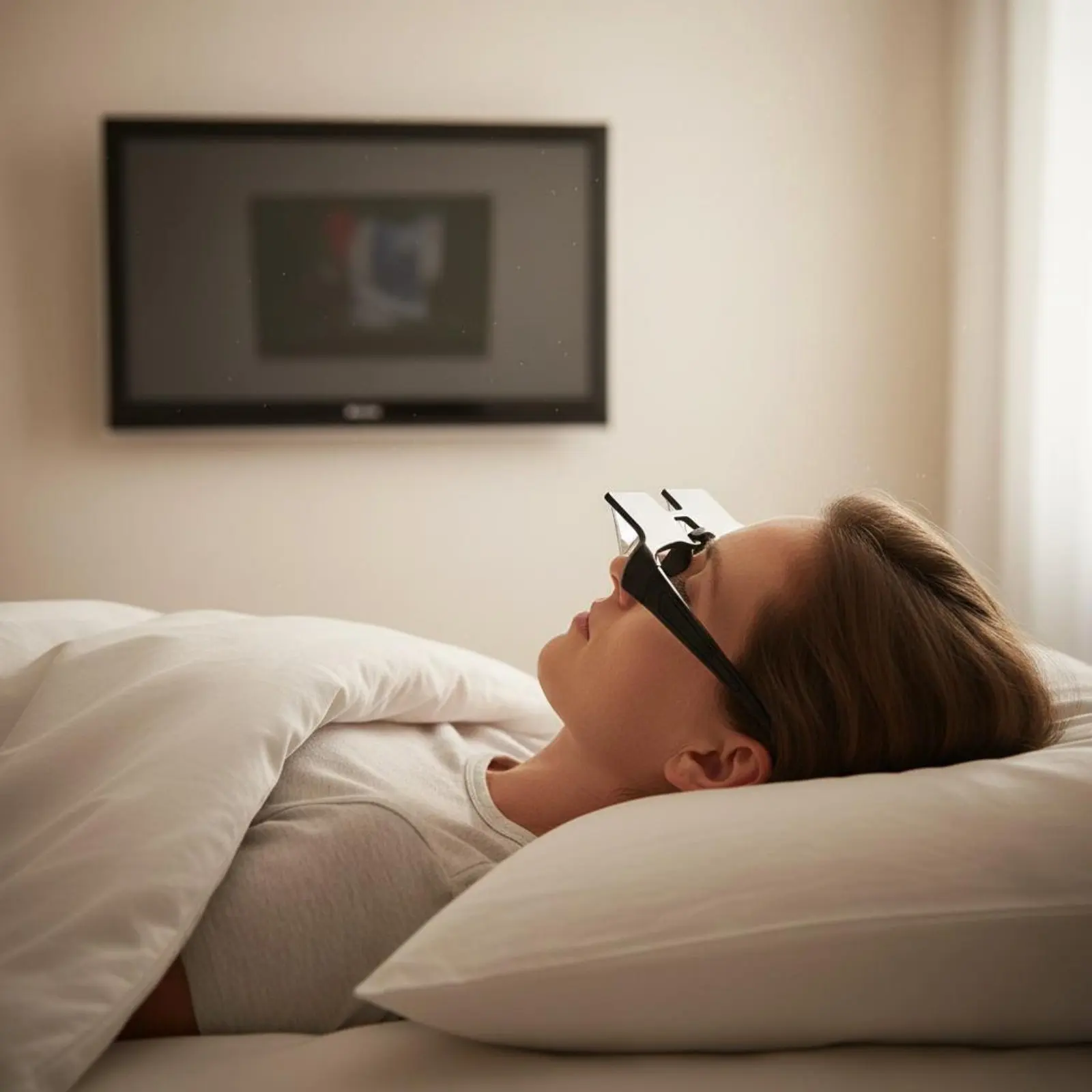 Picture 3: Lying down Perusing Glasses Lightweight Design Lazy Viewer Glasses Bed Spectacles Multi-Functional Vision Accessory for Hospital