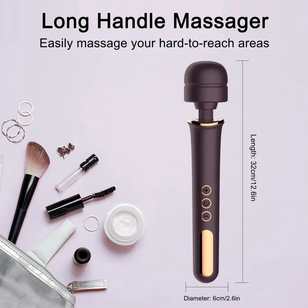 Hannibal Huge Magic Handheld Massager Wand Clitoris Stimulation for Women Big Size AV Stick 10 Speed Vibrator Foreplay Adult Toy