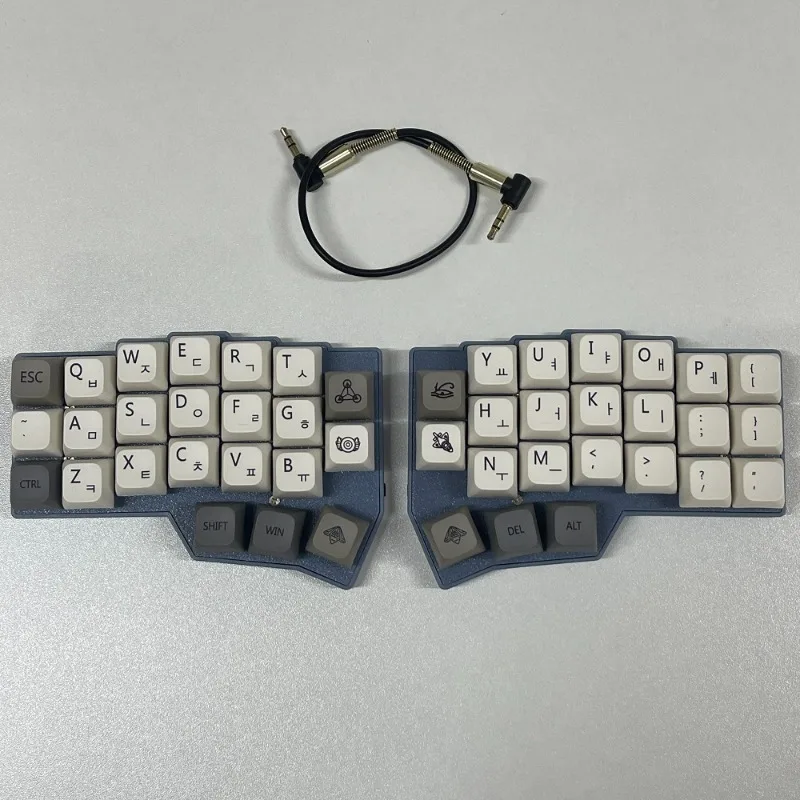 

Hangul CORNE Split Keyboard Mechanical Wired Ergonomic QMK Hot Swap RGB Teclado Dividido Gamer Korean Mechanical Keyboards VIAL