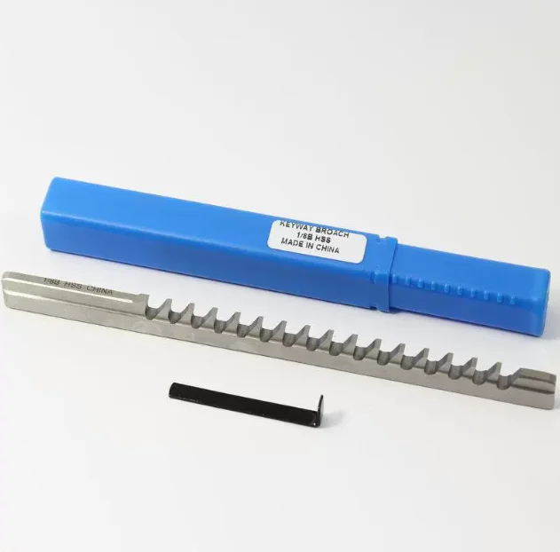5mm B1 Push-Type Keyway Broach – High Speed Steel Metric Cutting Tool with Shims for Machining