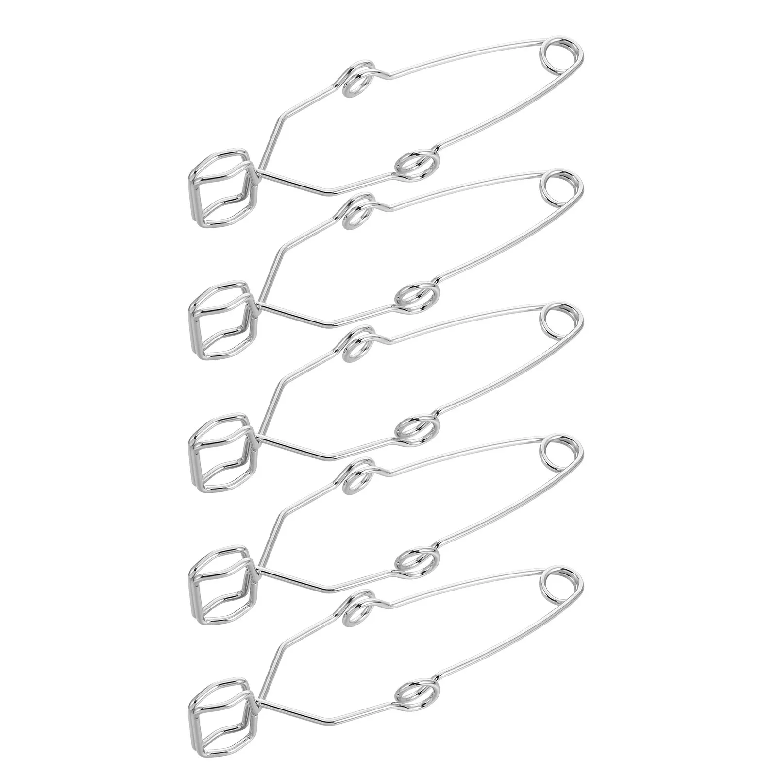 

5Pcs Iron Test Tube Clamp Holder Lightweight Durable Tool for Laboratory Experimental Lesson Metal Test Tube Clip
