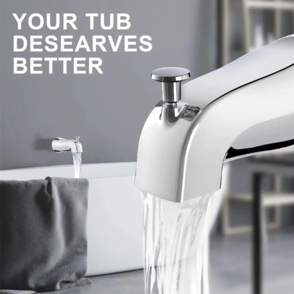 Multi-functional Bathtub Faucet Durable Zinc Alloy Bathtub Faucet Spout Copper Water Tube Inside Thread Pull Type Faucet