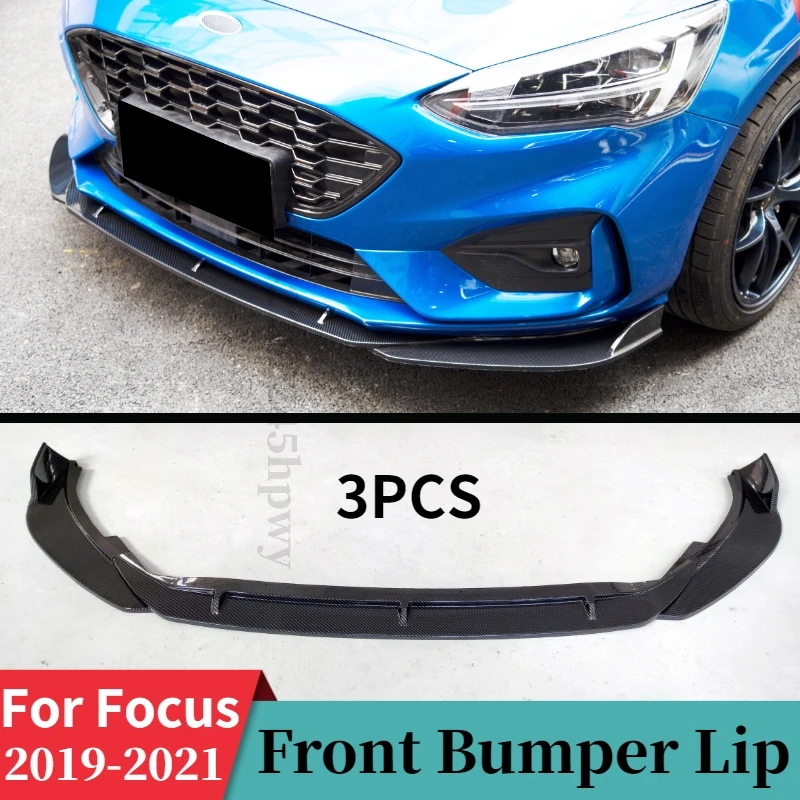 For Ford Focus ST Line MK4 C519 2018 2019 2020 2021 Front Bumper Lip Diffuser Spoiler Splitters Body Kit Protector Accessories