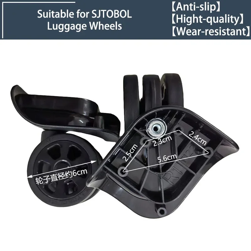 

Replacement Wheels For SJTOBOL T122 Suitcase – Durable 360° Silent Swivel Wheels For Suitcase Repairs Suitcase Swivel Wheels
