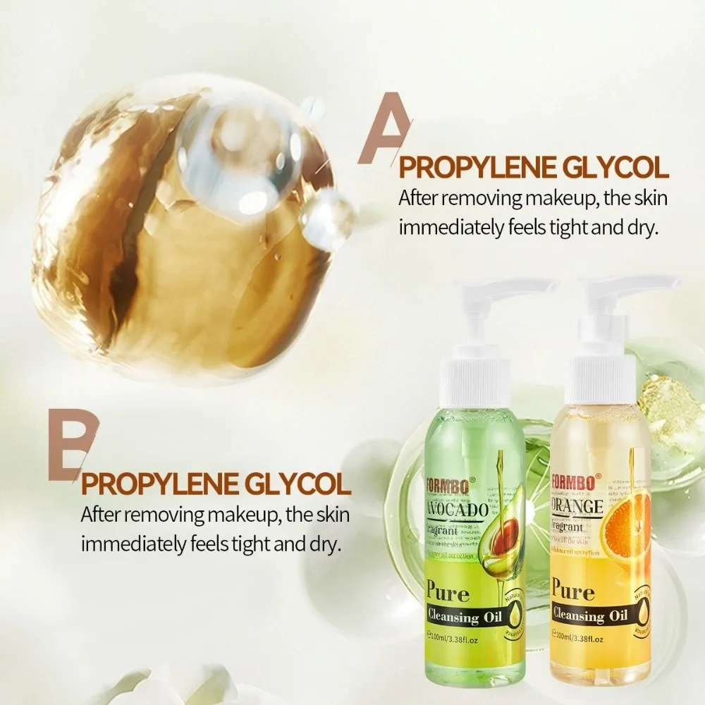 Purifying Pores Makeup Removal Oil Gentle Soothing Skin Cleansing Oil Non-Irritating Natural Essential Oil Facial Care
