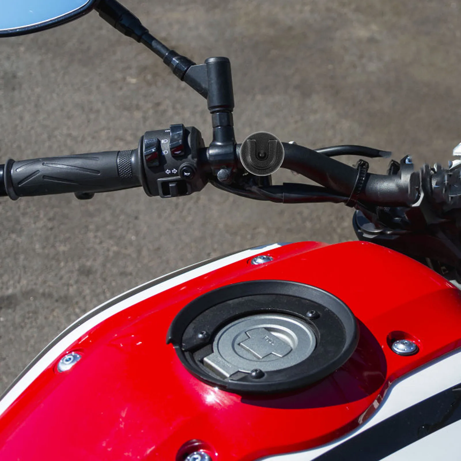 

Motorcycle Hand Mic Mount Clip Strong PVC Material Easy Install Radio Accessory for Bike Running Microphone Holder Plastic Hook