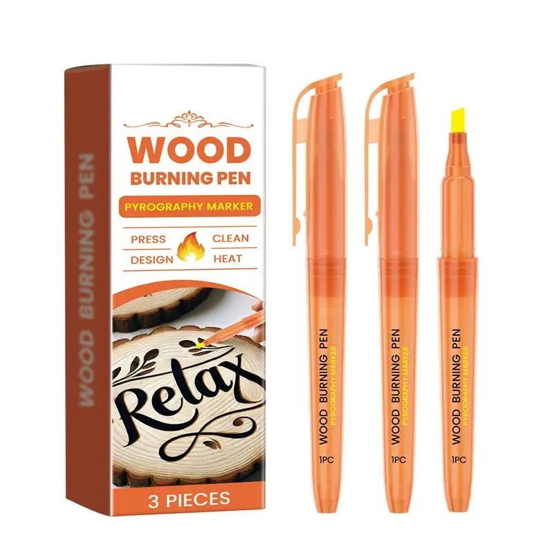 Wood Burning Pen 3 Pieces Scorching Pen Wooden Burning Tools Wood Burning Kit For Artists Beginners In Wood Projects