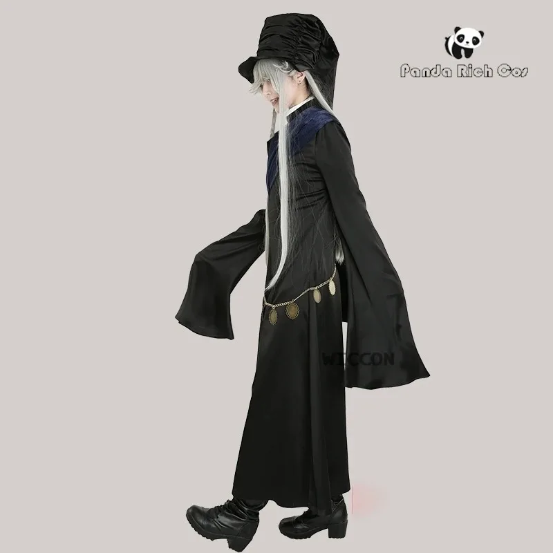 Black Butler Undertaker Disfraz Peluca Kuroshitsuji Anime Uniformes Fiesta de Halloween Andateika Grim Reaper Cosplaya;k6;8',
