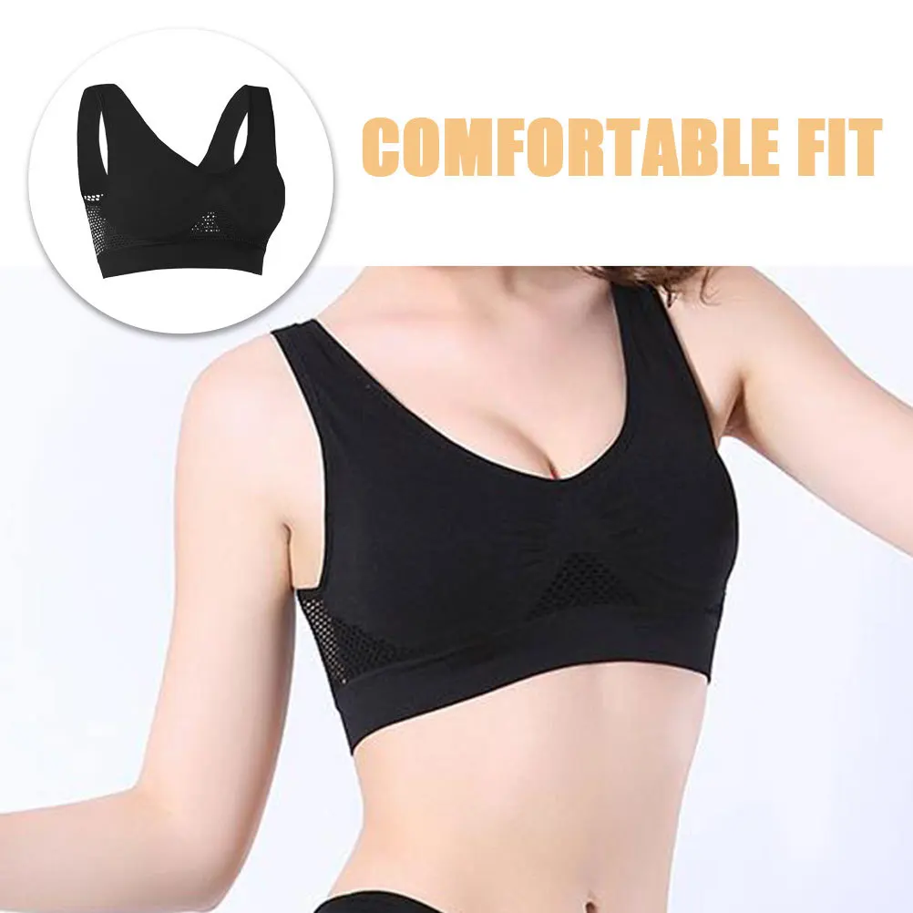 

Breathable Slim Sports Bra Wirefree Size S Yoga Running Fitness Bra for Women Soft Comfortable Workout Underwear