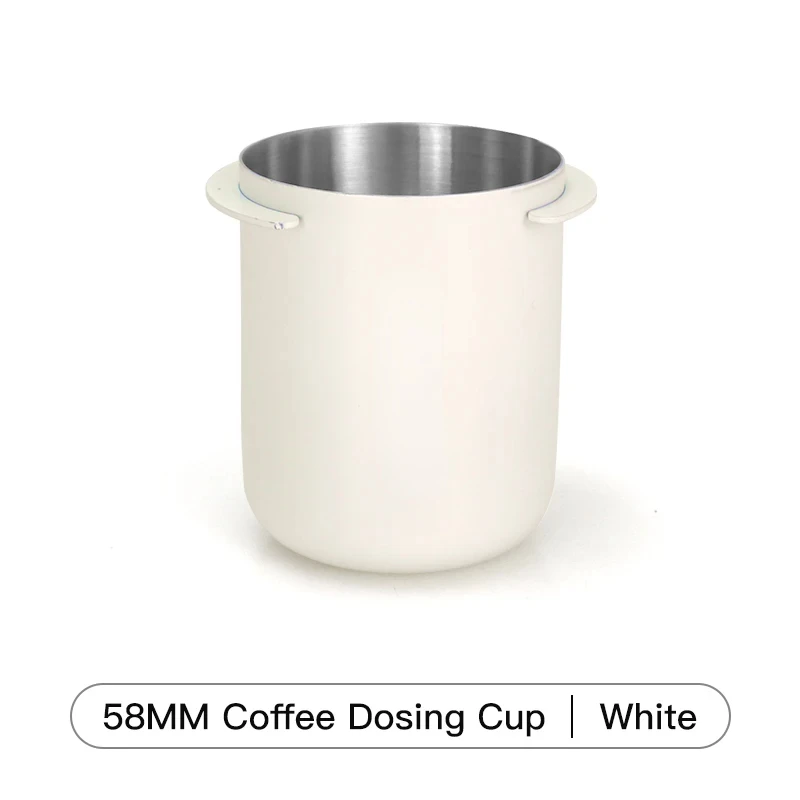 Dosierbecher 58 mm Edelstahl für Siebträger der Serie 9 E61 Mühle Pulver Feeder Kaffeezubehör Barista